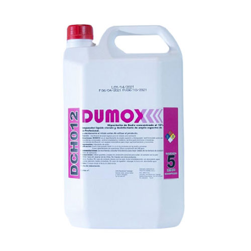 DUMOX DCH012 - Blanqueador clorado textil líquido (5 Litros) - DUMOX PRO |  Higiene institucional