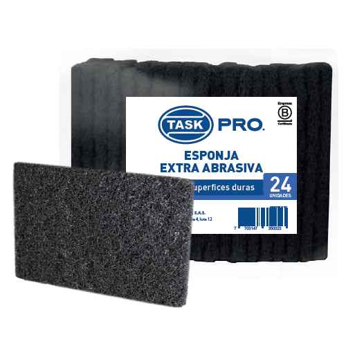 Fibra extra abrasiva negra